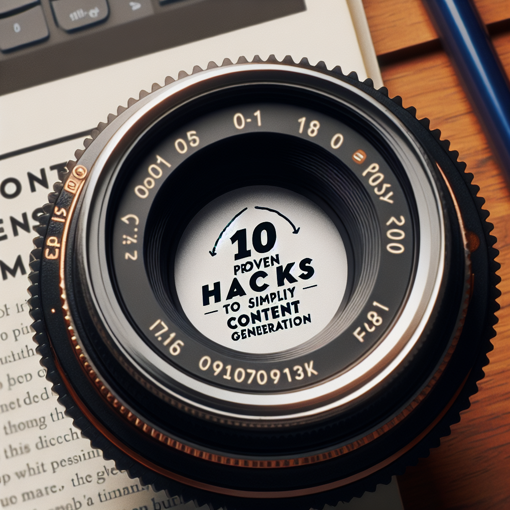 10 Proven Hacks to Simplify Content Generation